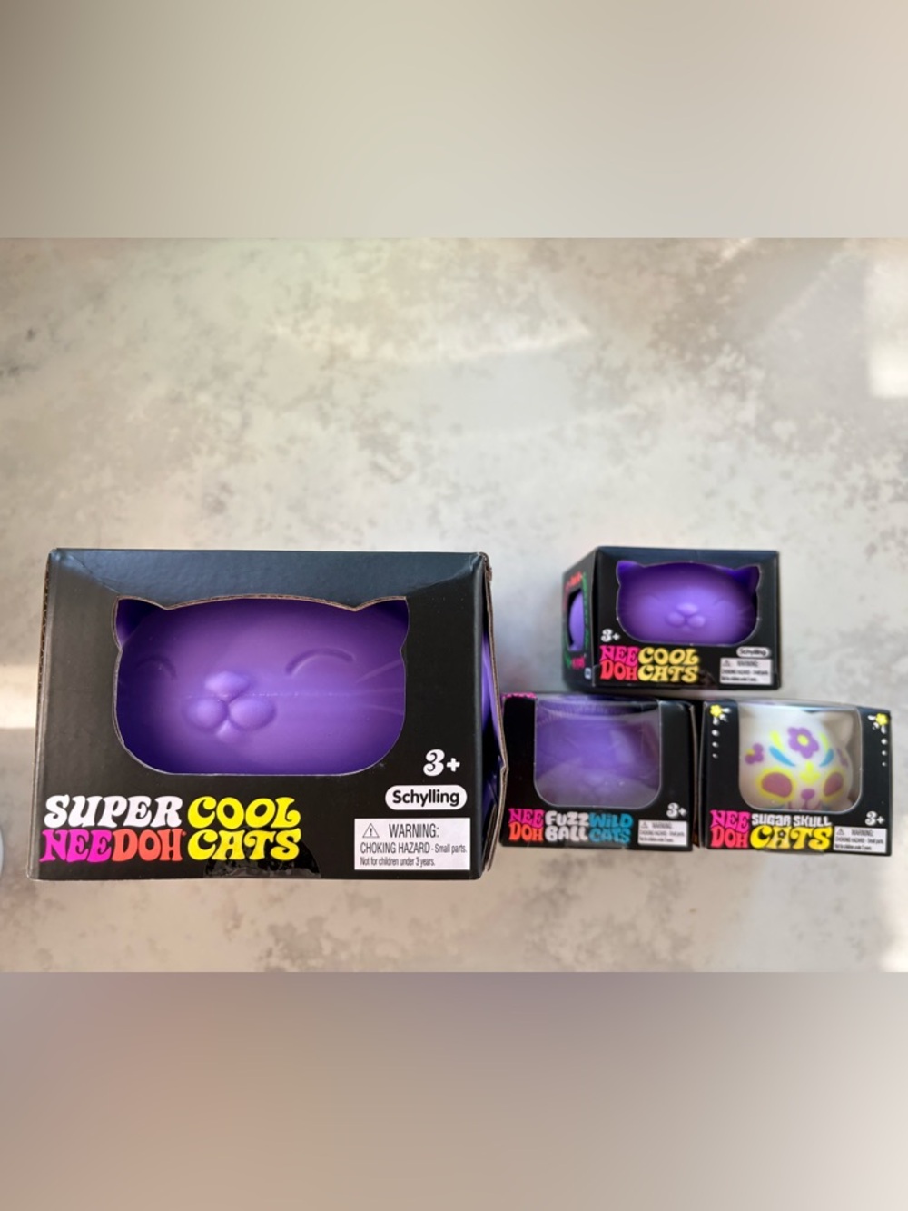 Needoh Coolest Cats Bundle! Rare SUPER cat included!